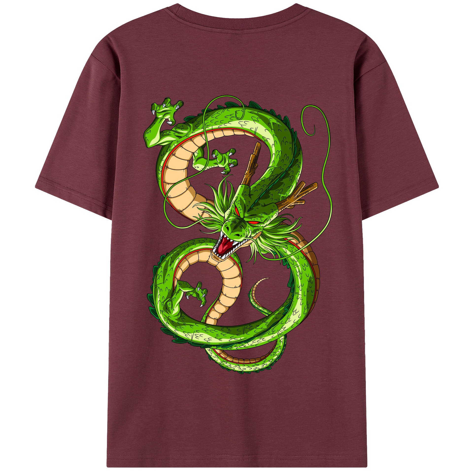 （画像用） ドラゴンボール 神龍 シェンロン DRAGON BALL Shenron 綿100％半袖Tシャツ（背面プリント）